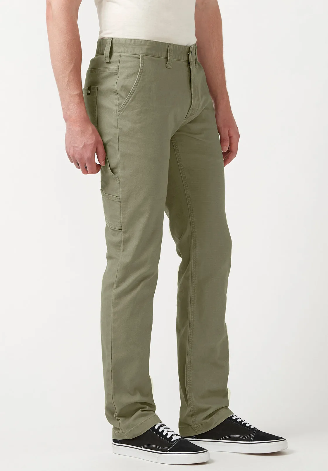 Straight Six Olive Green Men's Carpenter Pants - BM22945 sold by Buffalo David Bitton product image thumbnail 3
