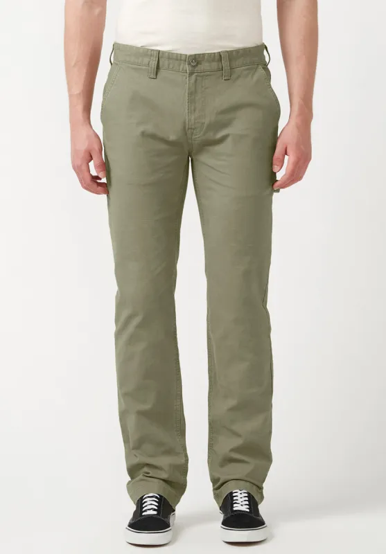 Straight Six Olive Green Men's Carpenter Pants  - BM22945 sold by Buffalo David Bitton
