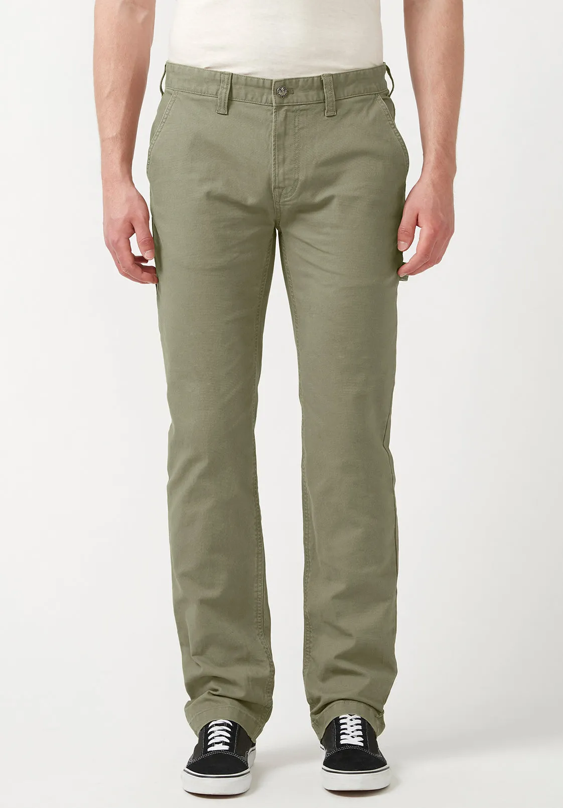 Straight Six Olive Green Men's Carpenter Pants - BM22945 sold by Buffalo David Bitton