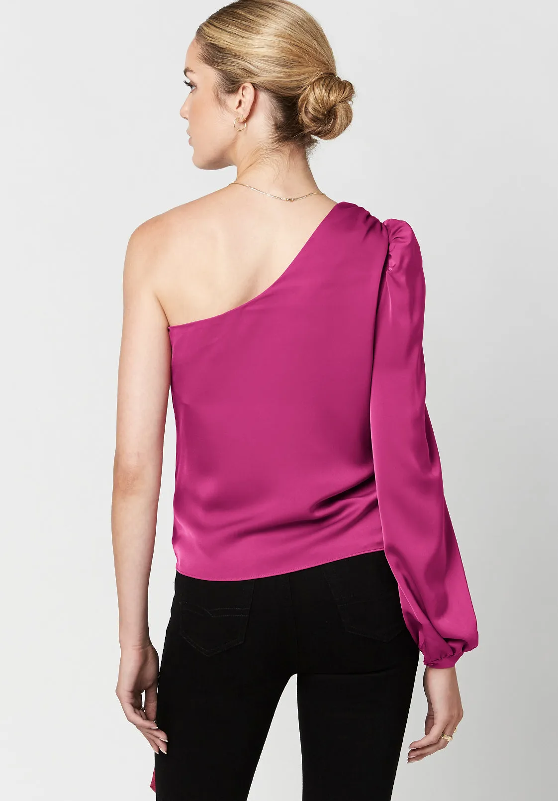 One Shoulder Mckay Blouse - WT0595H sold by Buffalo David Bitton product image thumbnail 2