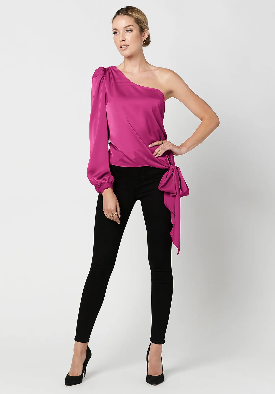 One Shoulder Mckay Blouse - WT0595H sold by Buffalo David Bitton product image thumbnail 5