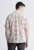 Sandro Men's Short Sleeve Shirt, White and Tan - BM24364 sold by Buffalo David Bitton