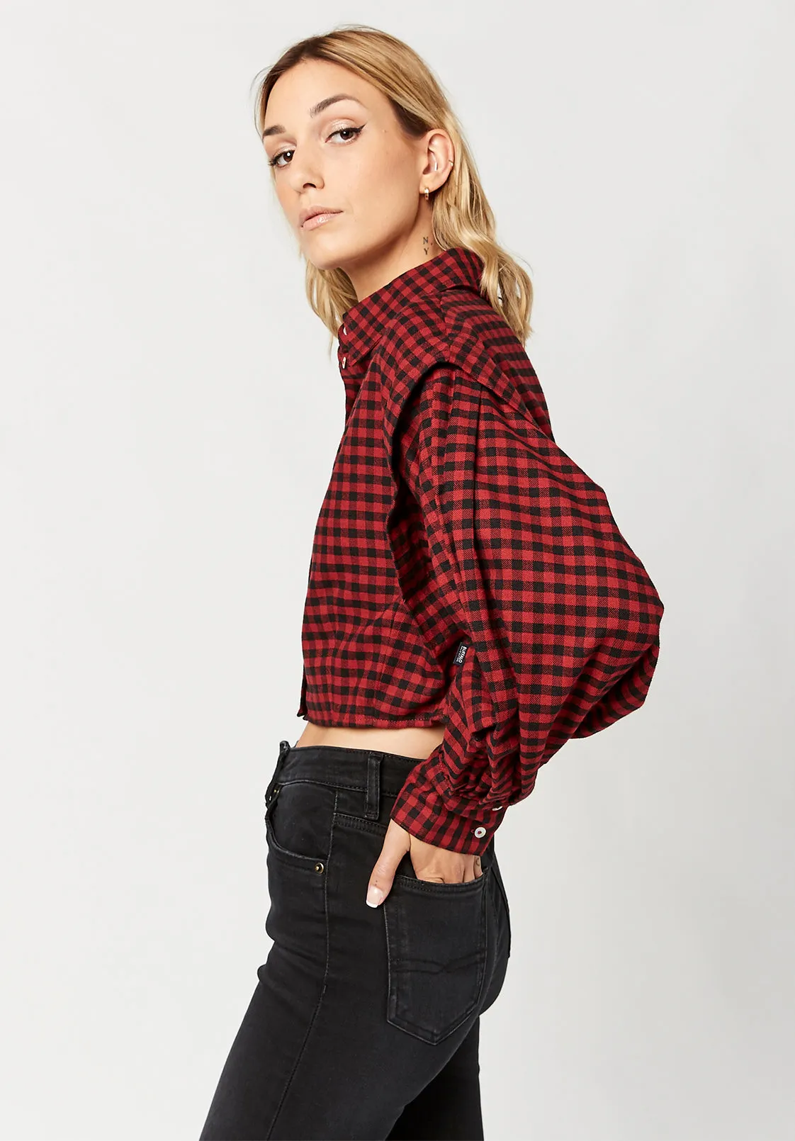 Margit Plaid Blouse - WT0240F sold by Buffalo David Bitton product image thumbnail 2