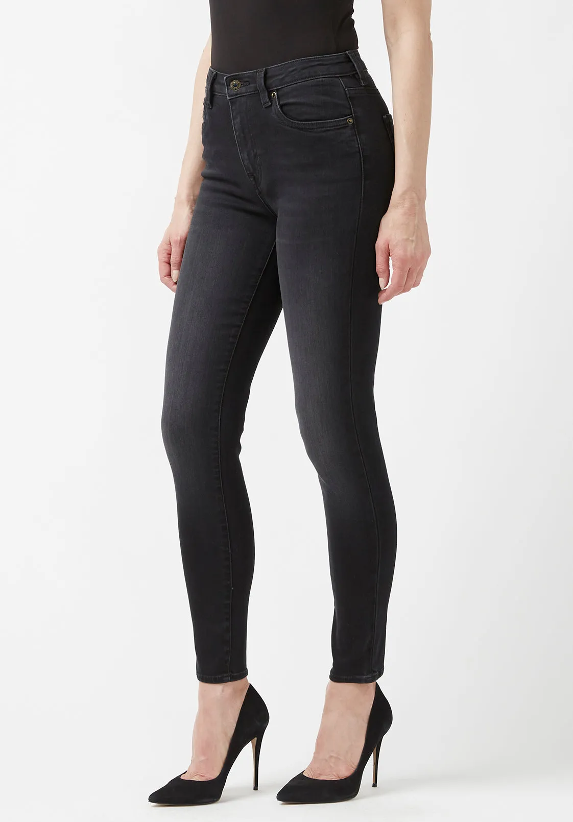 High Rise Skinny Skylar Women's Jeans in Carbon Black - BL15664 sold by Buffalo David Bitton product image thumbnail 4