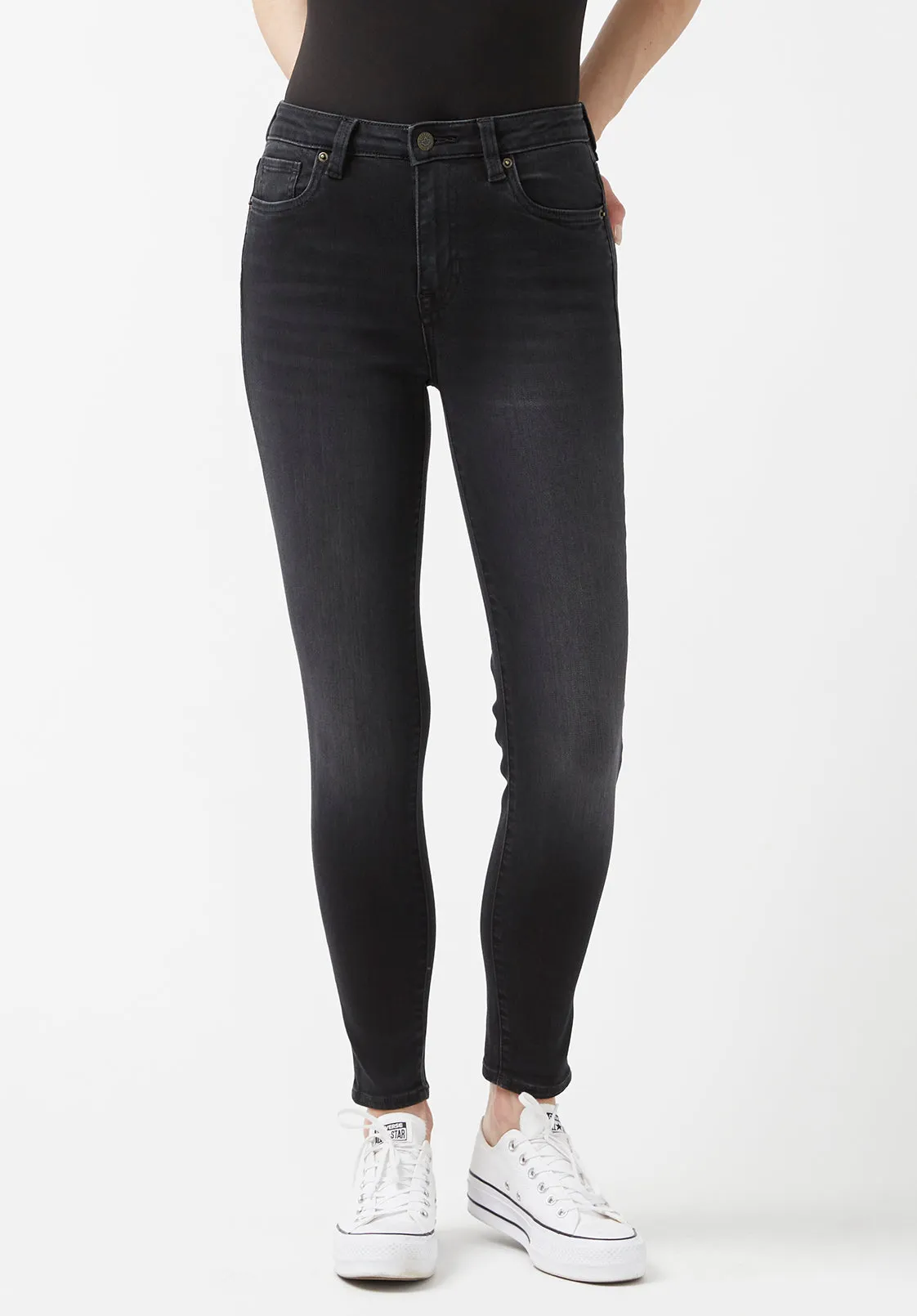 High Rise Skinny Skylar Women's Jeans in Carbon Black - BL15664 sold by Buffalo David Bitton