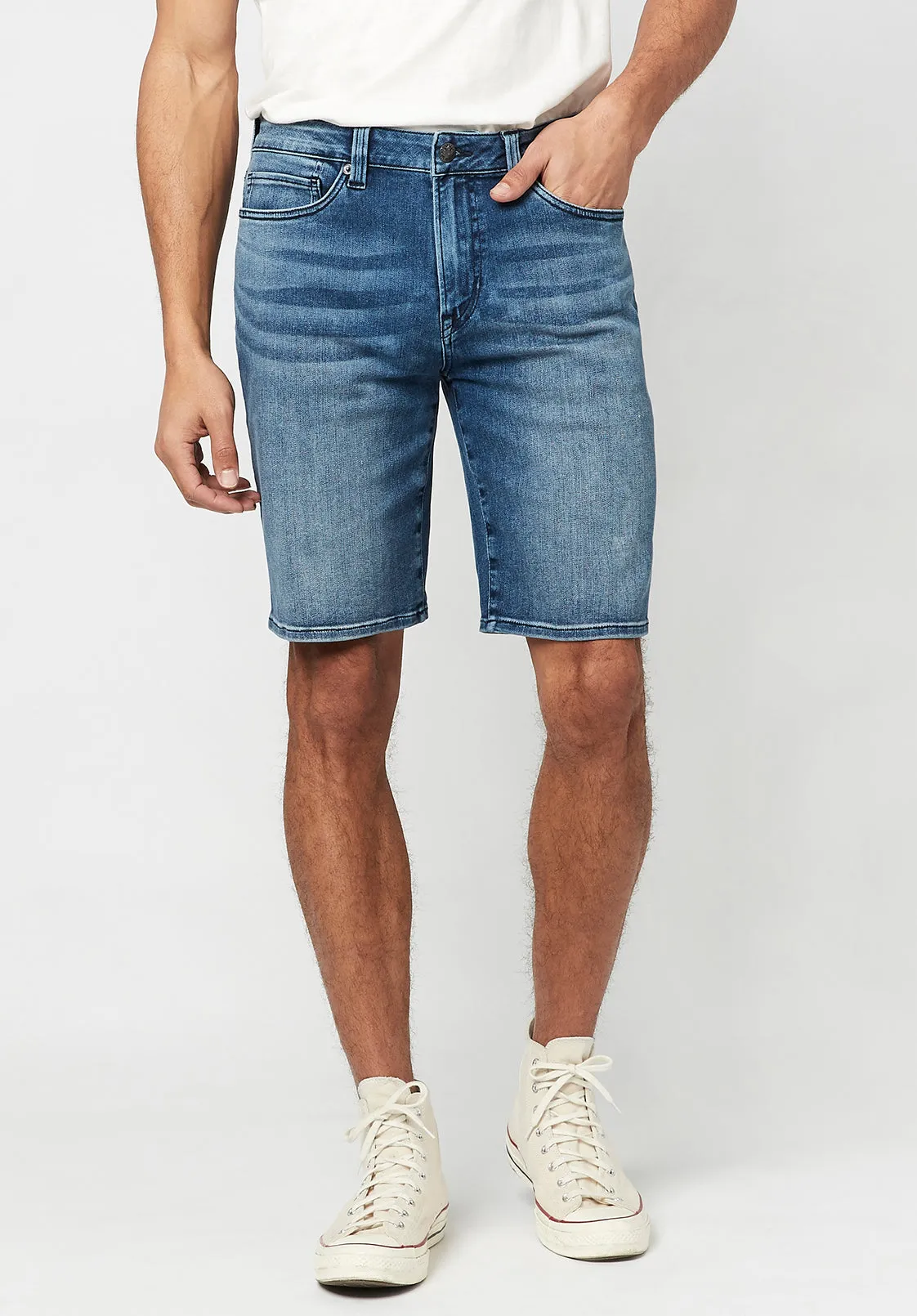 Relaxed Straight Dean Men's Shorts in Authentic Blue- BM22777 sold by Buffalo David Bitton