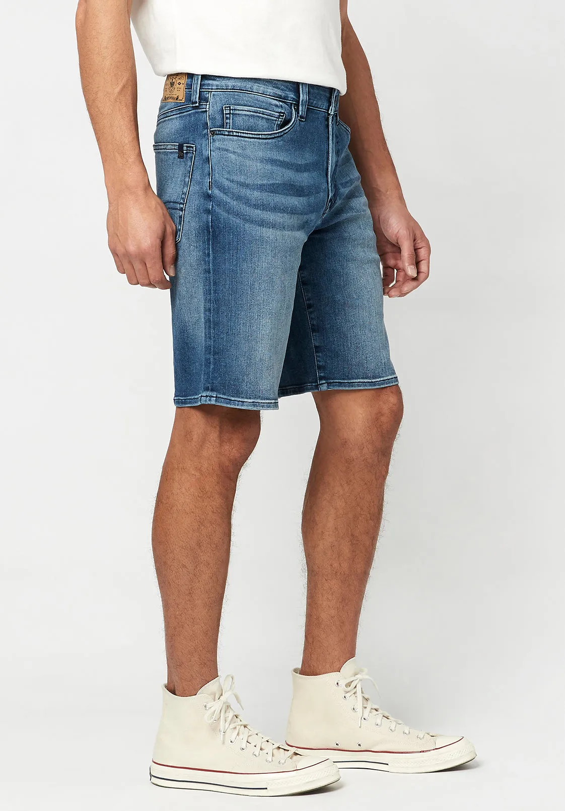 Relaxed Straight Dean Men's Shorts in Authentic Blue- BM22777 sold by Buffalo David Bitton product image thumbnail 2