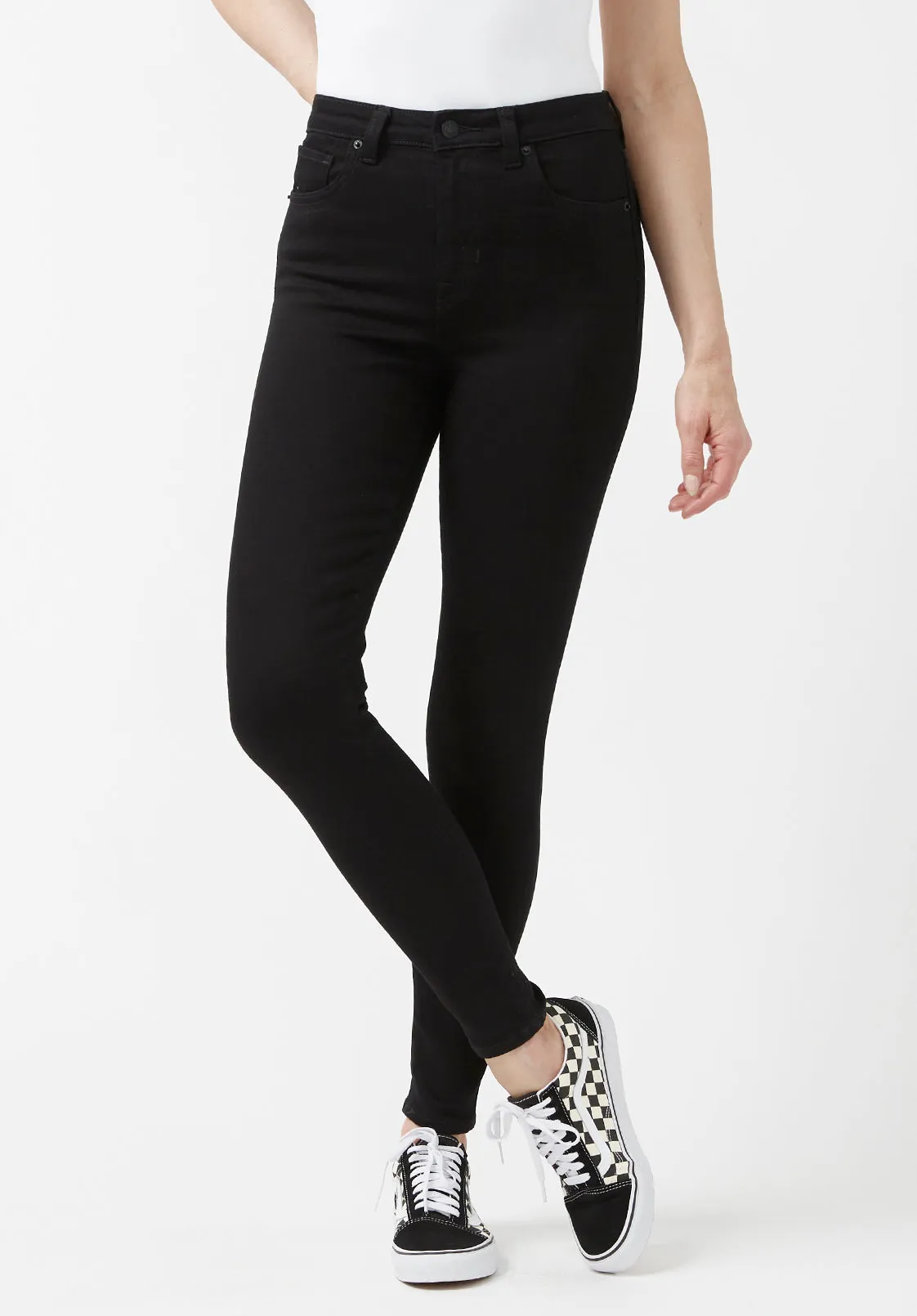 High Rise Skinny Skylar Women's Jeans in Black - BL15663 sold by Buffalo David Bitton