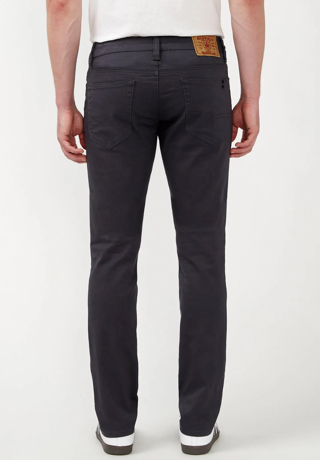 Slim Ash Men's Twill Pants in Authentic Charcoal Gray - BM22017 sold by Buffalo David Bitton product image thumbnail 2