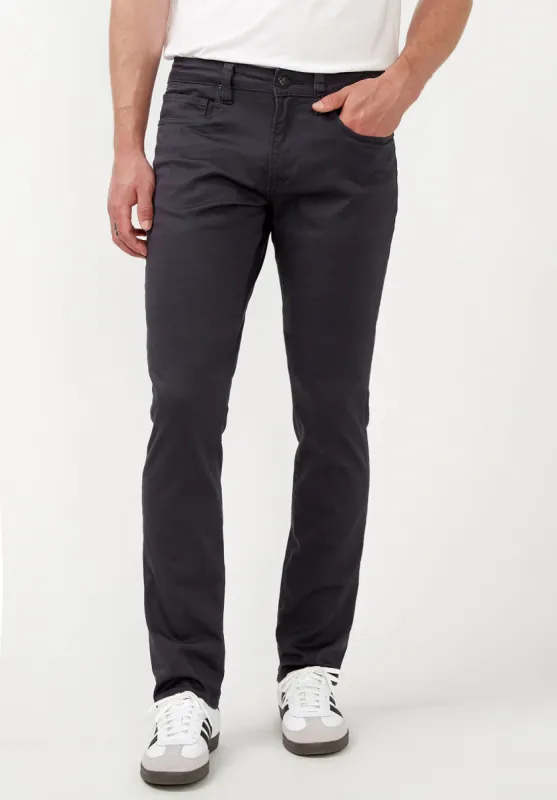 Slim Ash Men's Twill Pants in Authentic Charcoal Gray - BM22017 sold by Buffalo David Bitton
