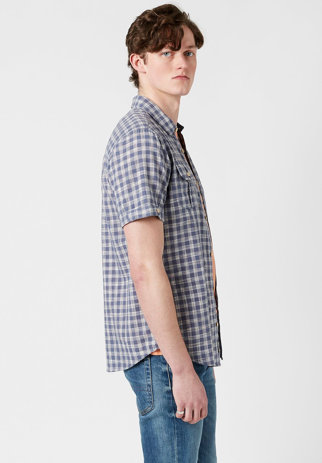 Buttoned Saqui Acid Wash Shirt - BM23591 sold by Buffalo David Bitton product image thumbnail 4