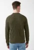 Wiloss Men’s Sweater in Olive Green - BM24153 sold by Buffalo David Bitton
