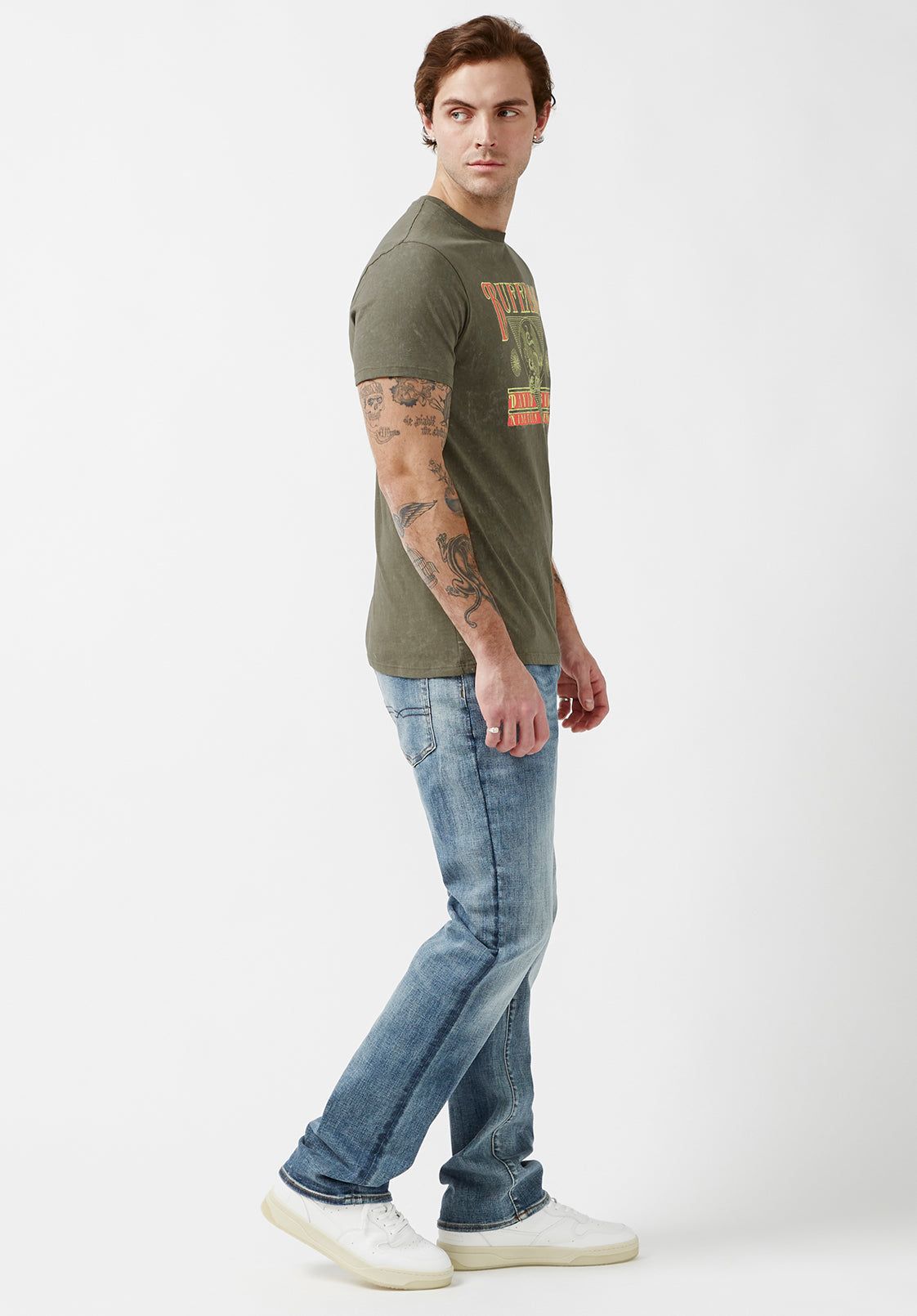 Tifern Fern Short-Sleeve Men’s T-shirt - BM24000 sold by Buffalo David Bitton product image thumbnail 5