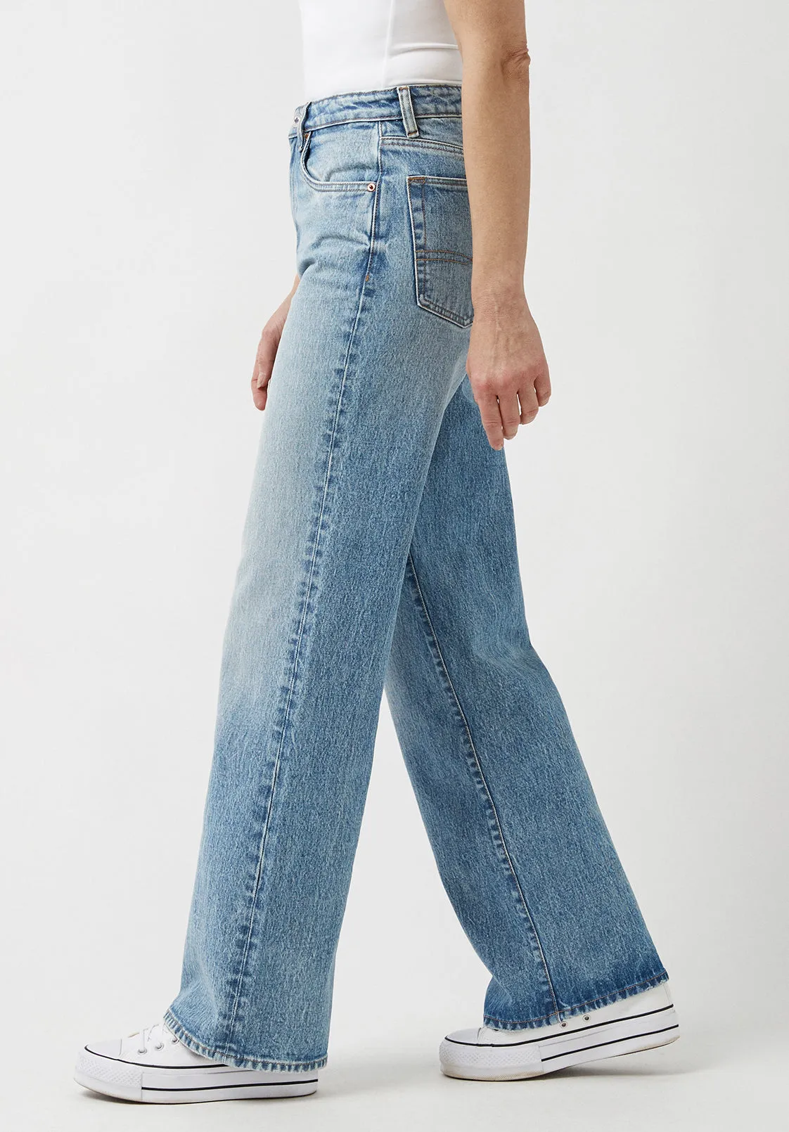 High Rise Wide Leg Addie Vintage Feel Women's Jeans - BL15901 sold by Buffalo David Bitton product image thumbnail 4