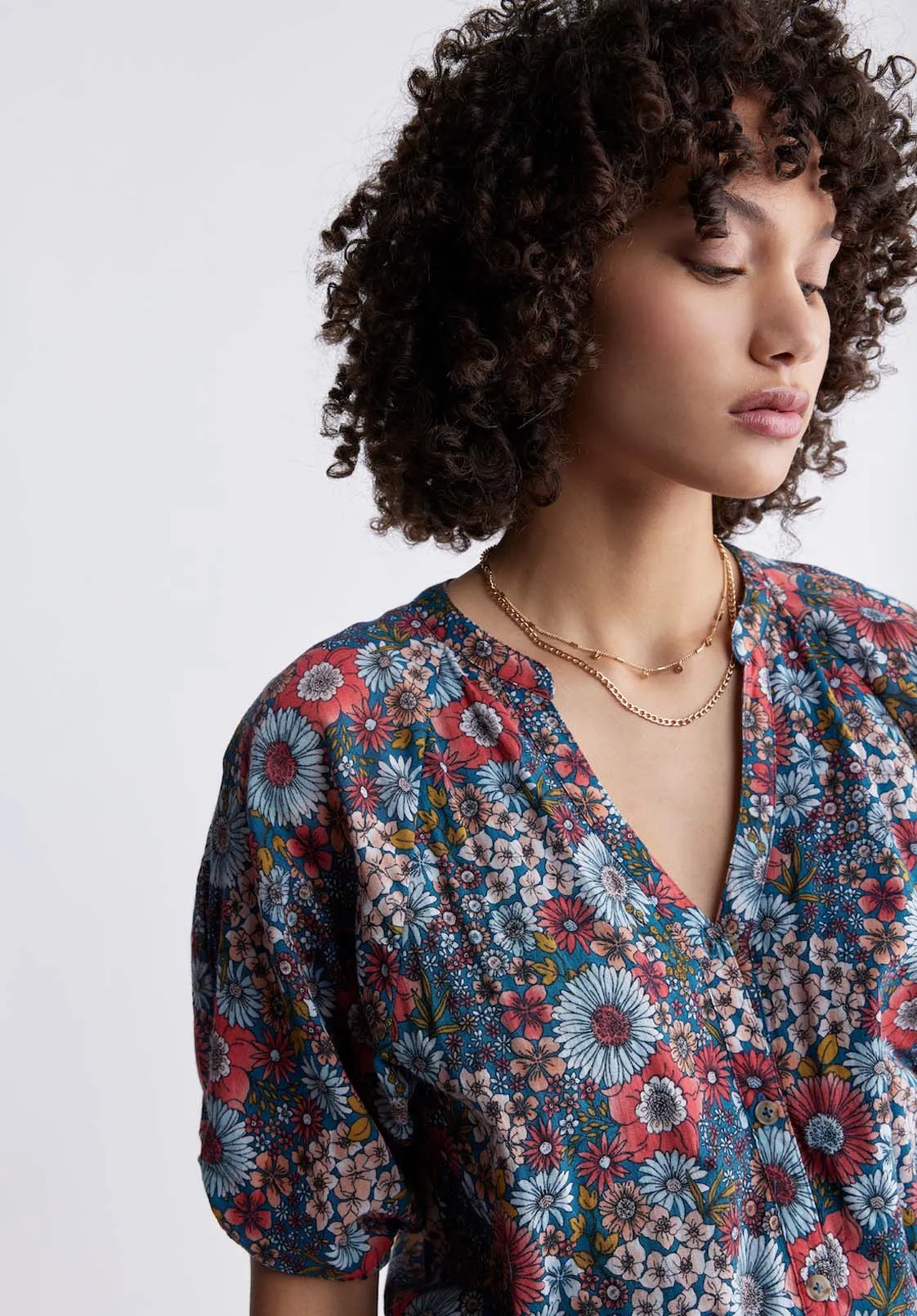 Merrie Women’s Maxi Dress in Floral Print - WD0024P sold by Buffalo David Bitton product image thumbnail 3