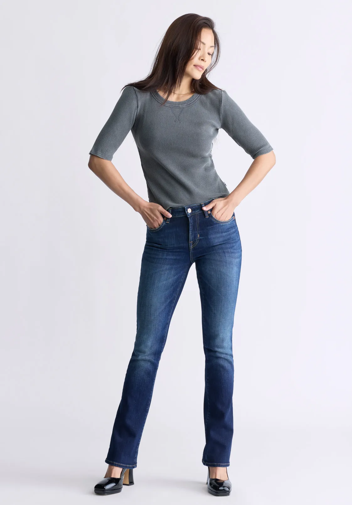 Mid Rise Bootcut Queen Women's Jeans, Vintage Indigo - BL15991 sold by Buffalo David Bitton product image thumbnail 4