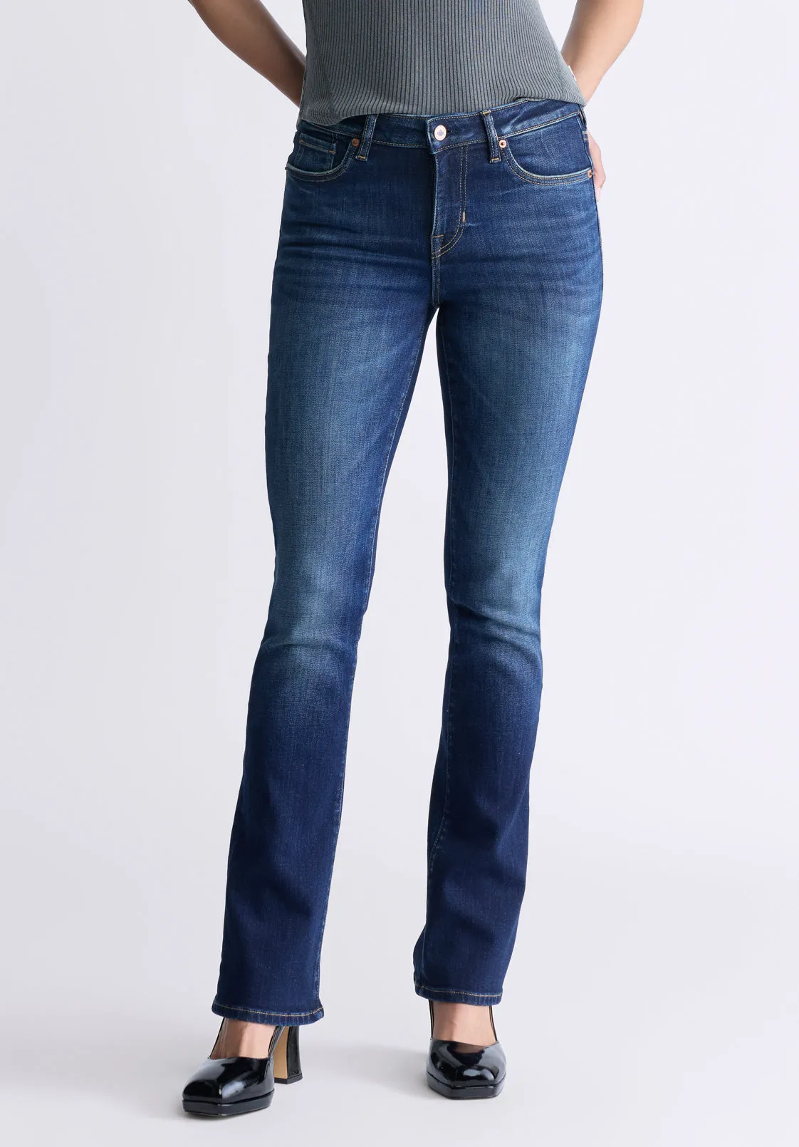 Mid Rise Bootcut Queen Women's Jeans, Vintage Indigo - BL15991 sold by Buffalo David Bitton