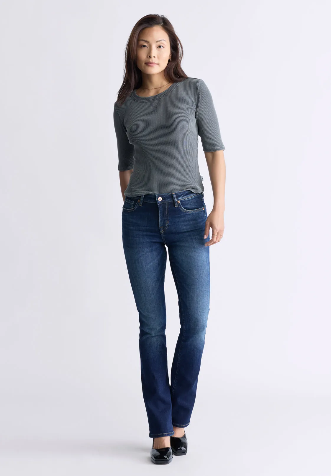 Mid Rise Bootcut Queen Women's Jeans, Vintage Indigo - BL15991 sold by Buffalo David Bitton product image thumbnail 5