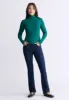 Mavra Women's Long-Sleeve Turtleneck Top, Forest Green  - KT0164F sold by Buffalo David Bitton