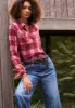 Georgie Women's Long-Sleeved Shirt, Beaujolais Red  - KT0124F sold by Buffalo David Bitton