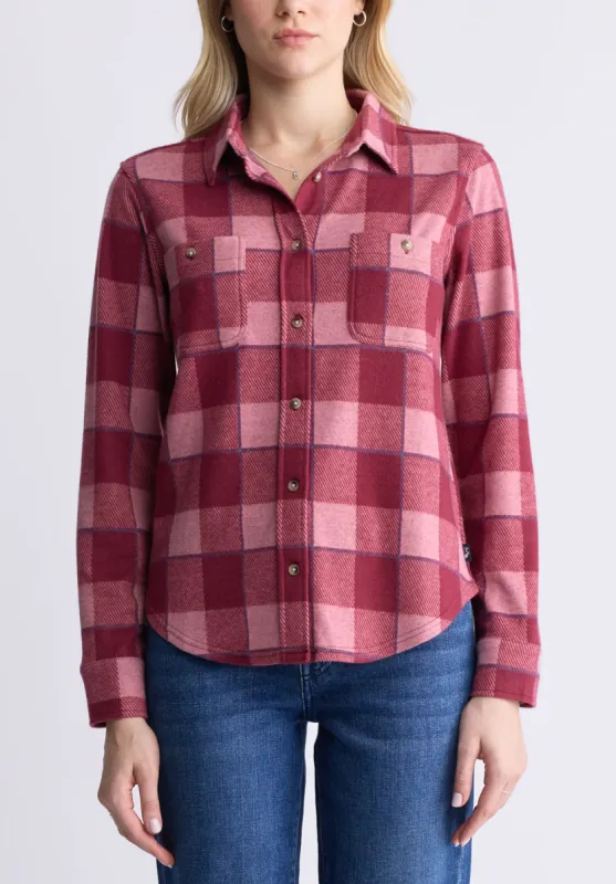 Georgie Women's Long-Sleeved Shirt, Beaujolais Red  - KT0124F sold by Buffalo David Bitton