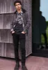 Fasox Men's Zip-Up Hooded Jacket with Sherpa Lining, Charcoal - BM24463 sold by Buffalo David Bitton