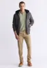 Fasox Men's Zip-Up Hooded Jacket with Sherpa Lining, Charcoal - BM24463 sold by Buffalo David Bitton