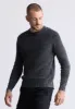 Washy Men's Textured Knit Crewneck Sweater, Grey - BM24451 sold by Buffalo David Bitton