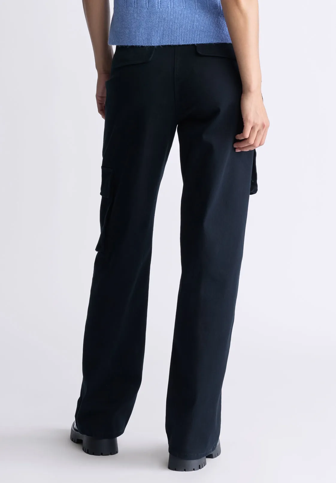 Fellie Women's Cargo Pants, Black - WB0011F sold by Buffalo David Bitton product image thumbnail 2