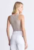 Regine Women's Ribbed Tank Top, Flax Beige - KT0119H sold by Buffalo David Bitton