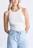 Regine Women's Ribbed Tank Top, Cloud White - KT0119H sold by Buffalo David Bitton
