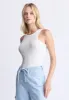 Regine Women's Ribbed Tank Top, Cloud White - KT0119H sold by Buffalo David Bitton