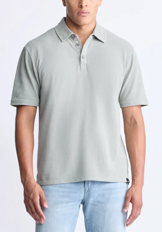 Kabold Men's Classic Polo, Iceberg Green - BM24515 sold by Buffalo David Bitton