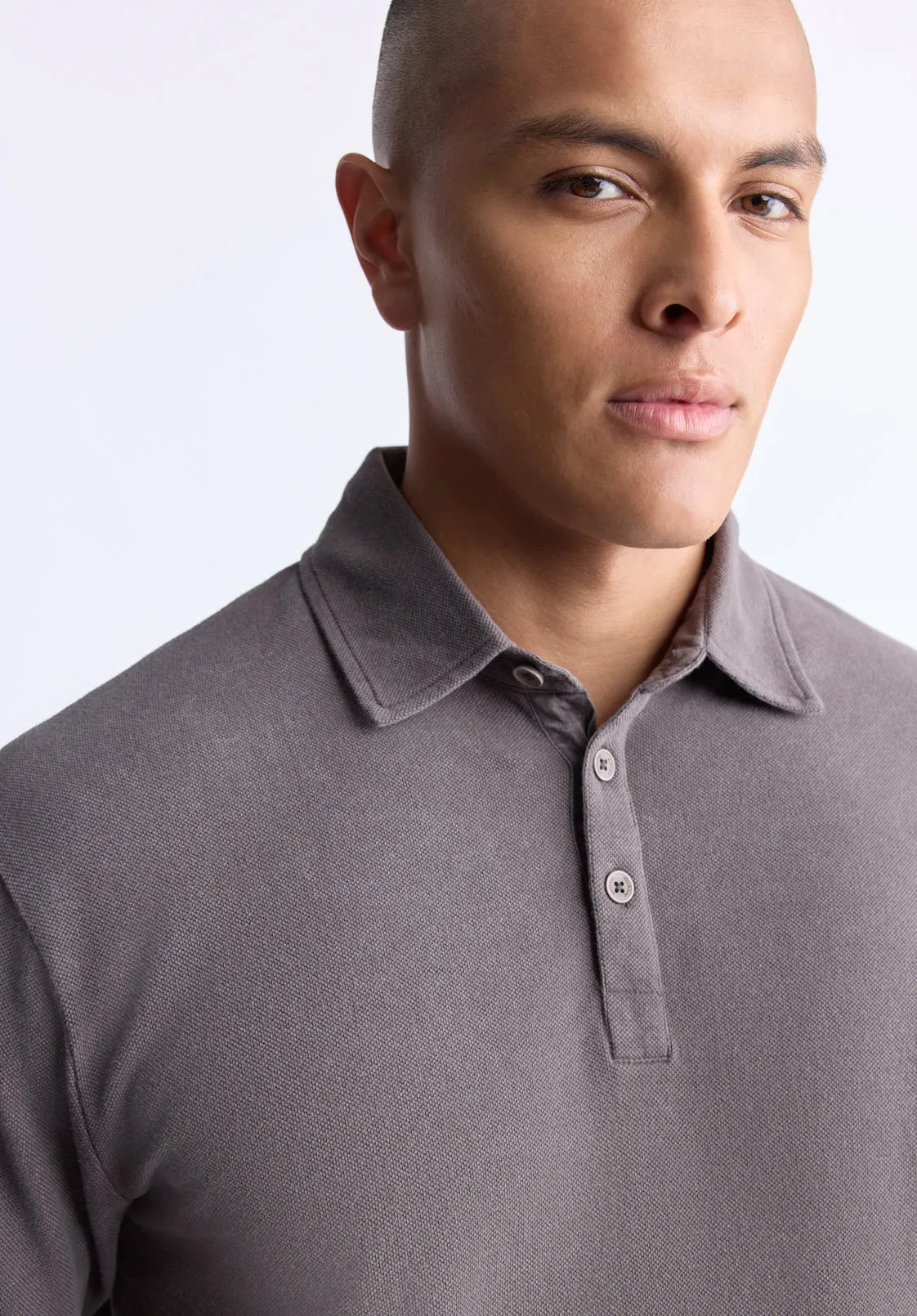 Kabold Men's Classic Polo, Charcoal - BM24515 sold by Buffalo David Bitton product image thumbnail 5