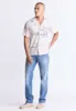 Sabob Men's Abstract Print Short-Sleeve Shirt, Moonbeam Beige - BM24523 sold by Buffalo David Bitton
