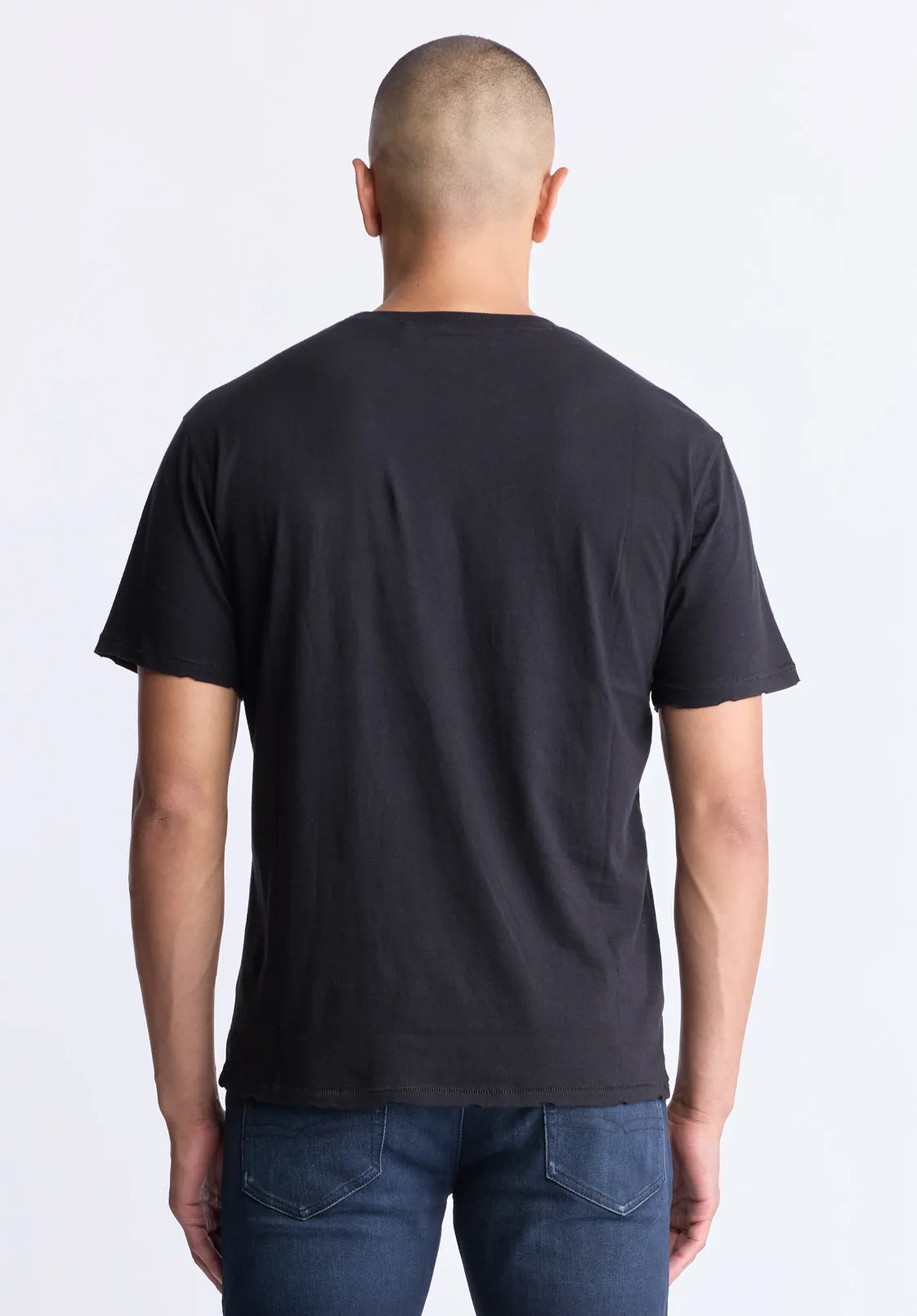 Takuma Men's Graphic Eagle Print T-Shirt, Black - BM24506 sold by Buffalo David Bitton product image thumbnail 4