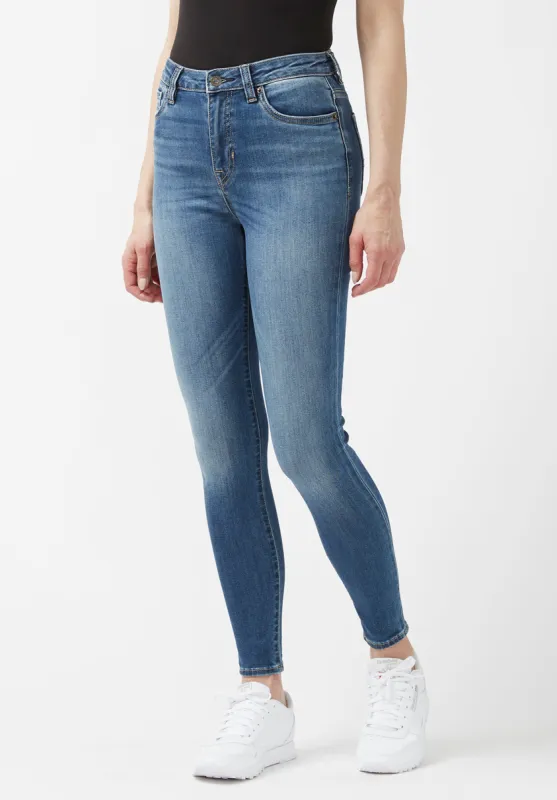 High Rise Skinny Skylar Women's Jeans in Indie Blue Wash - BL15675 sold by Buffalo David Bitton