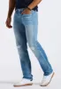 Straight Six Men's Distressed Jeans, Light Vintage Blue - BM26058 sold by Buffalo David Bitton