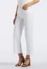 High Rise Wide Leg Cropped Addisson Women's Pants, White - BL16087 sold by Buffalo David Bitton