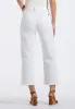High Rise Wide Leg Cropped Addisson Women's Pants, White - BL16087 sold by Buffalo David Bitton