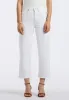 High Rise Wide Leg Cropped Addisson Women's Pants, White - BL16087 sold by Buffalo David Bitton