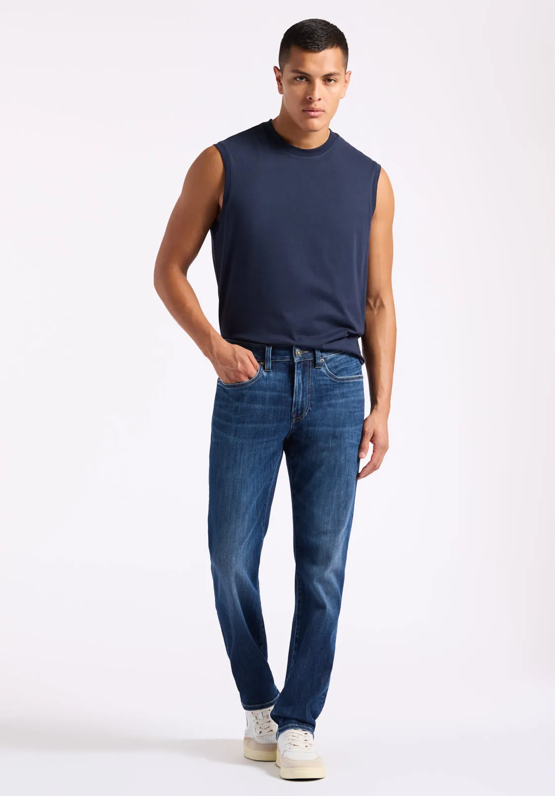 Kingster Men's Relaxed Fit Jersey Tank, Midnight Blue - BM24601 sold by Buffalo David Bitton product image thumbnail 4