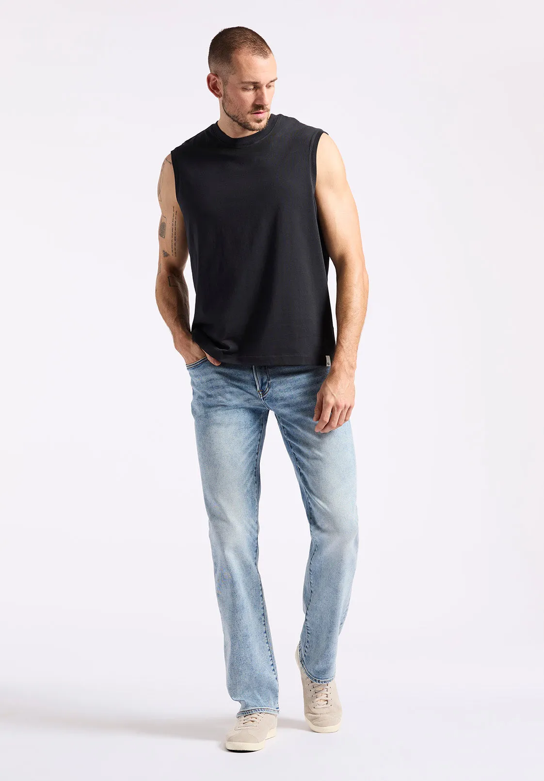 Kingster Men's Relaxed Fit Jersey Tank Top, Black - BM24601 sold by Buffalo David Bitton product image thumbnail 5