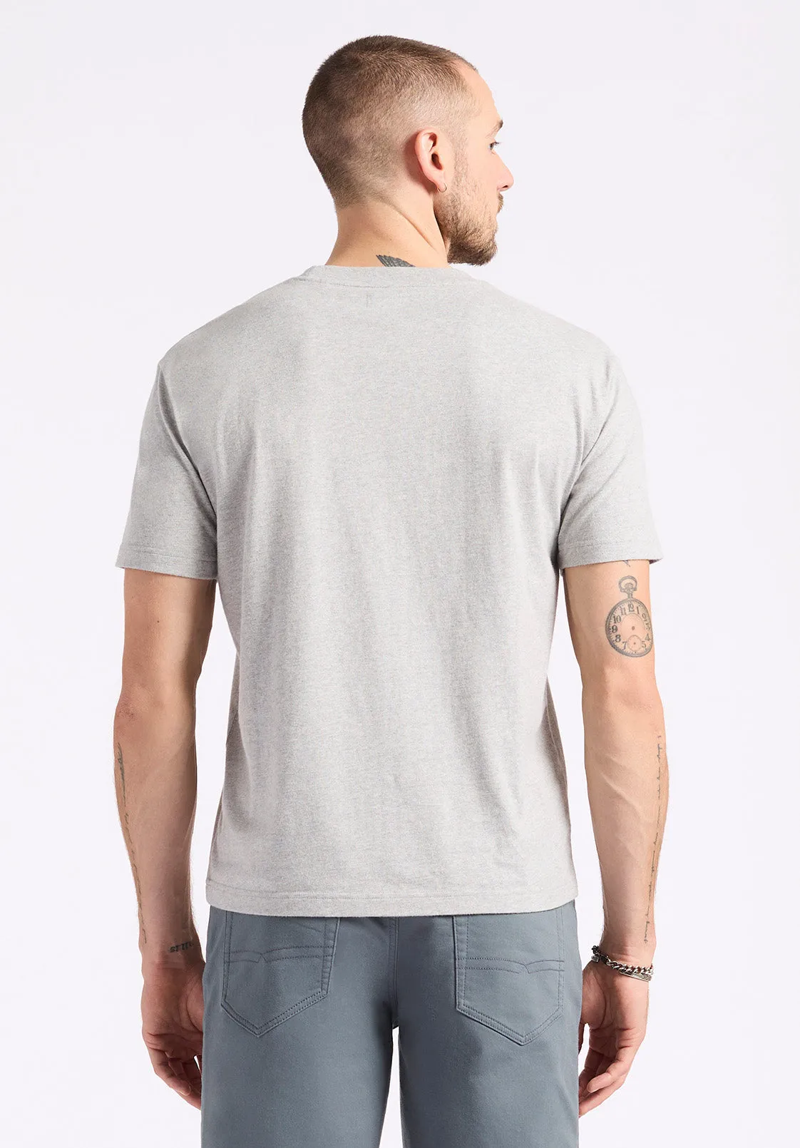 Kanto Men's Short-Sleeve Crew Neck Jersey T-Shirt, Heather Grey - BM24603 sold by Buffalo David Bitton product image thumbnail 4