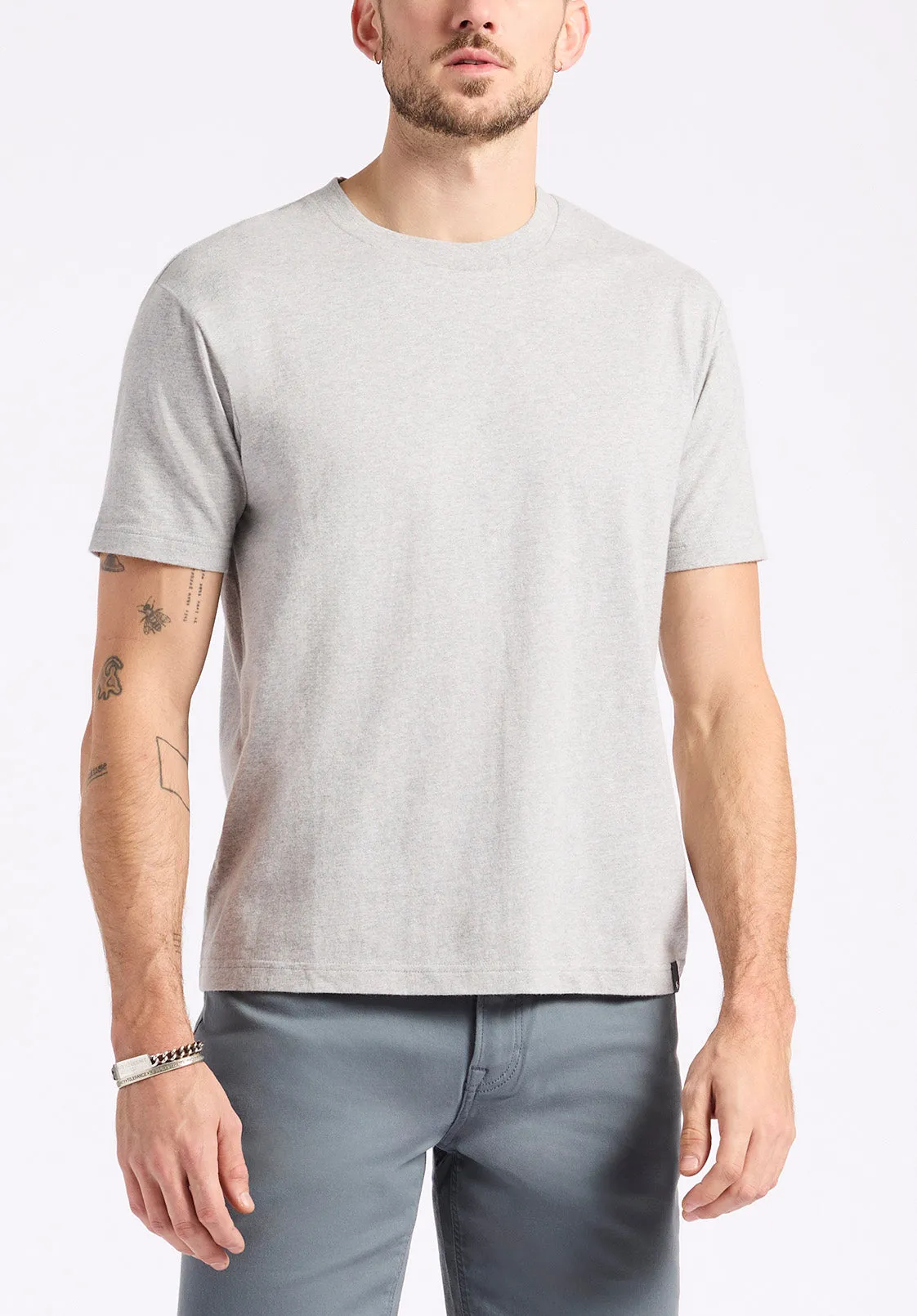Kanto Men's Short-Sleeve Crew Neck Jersey T-Shirt, Heather Grey - BM24603 sold by Buffalo David Bitton