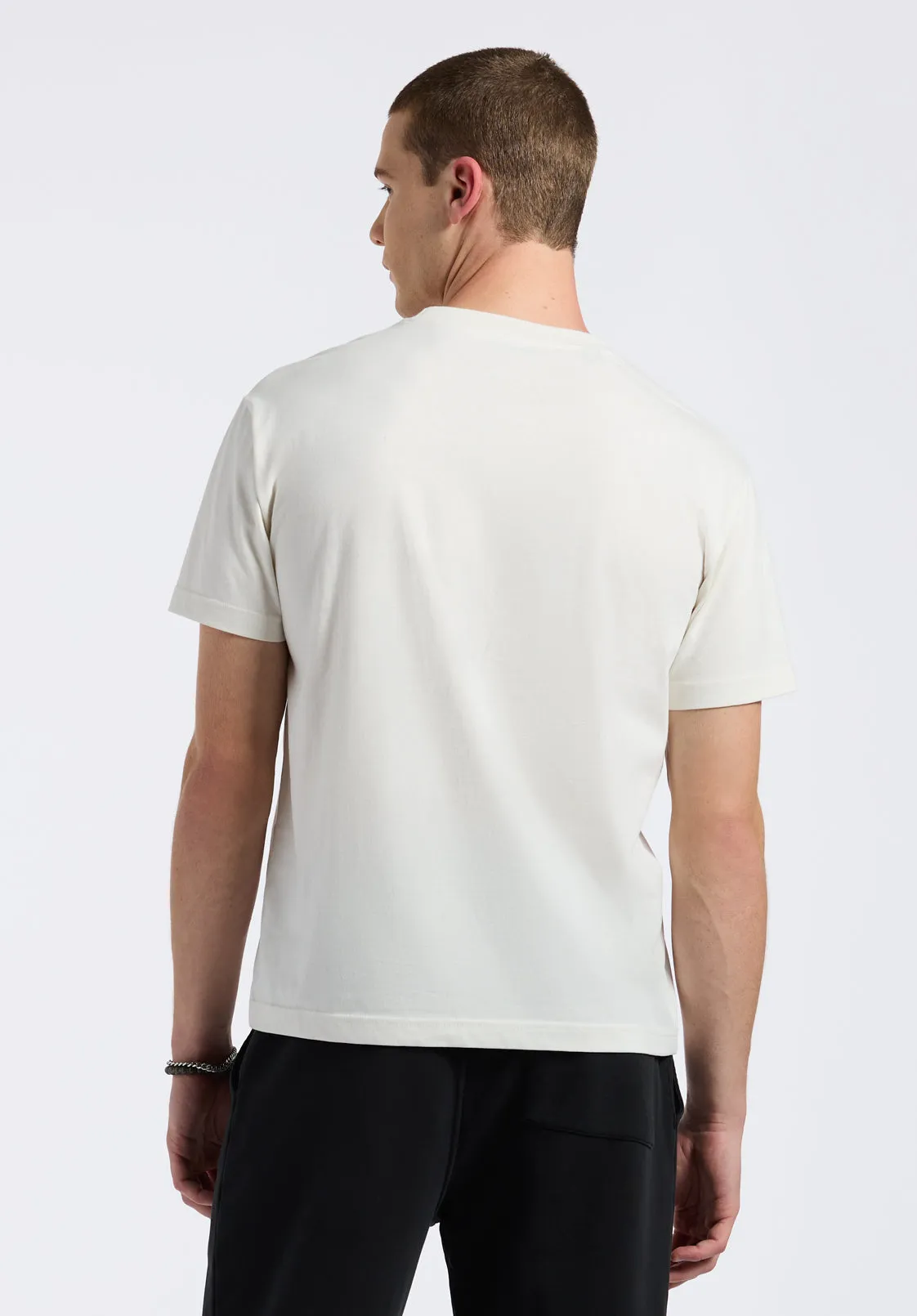 Kanto Men's Short-Sleeve Crew Neck Jersey T-Shirt, Milk - BM24603 sold by Buffalo David Bitton product image thumbnail 3