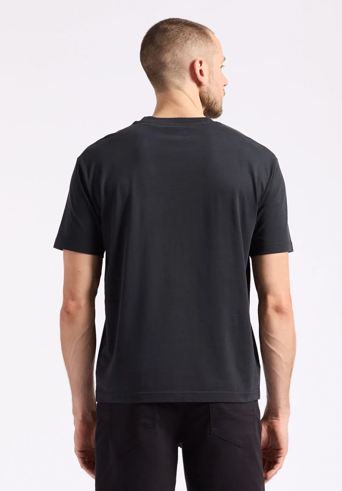 Kanto Men's Short-Sleeve Crew Neck Jersey T-Shirt, Black - BM24603 sold by Buffalo David Bitton product image thumbnail 3