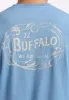 Tuffalo Men's Graphic T-Shirt with "Buffalo" Print, Coronet Blue - BM24644 sold by Buffalo David Bitton