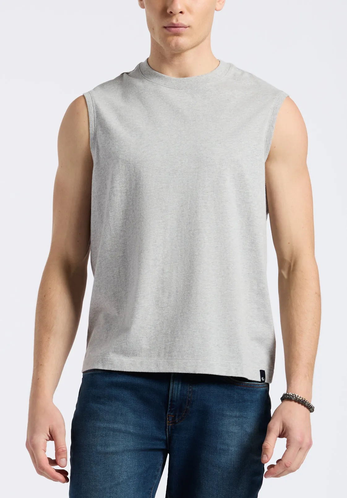 Kingster Men's Relaxed Fit Jersey Tank Top, Heather Grey - BM24601 sold by Buffalo David Bitton