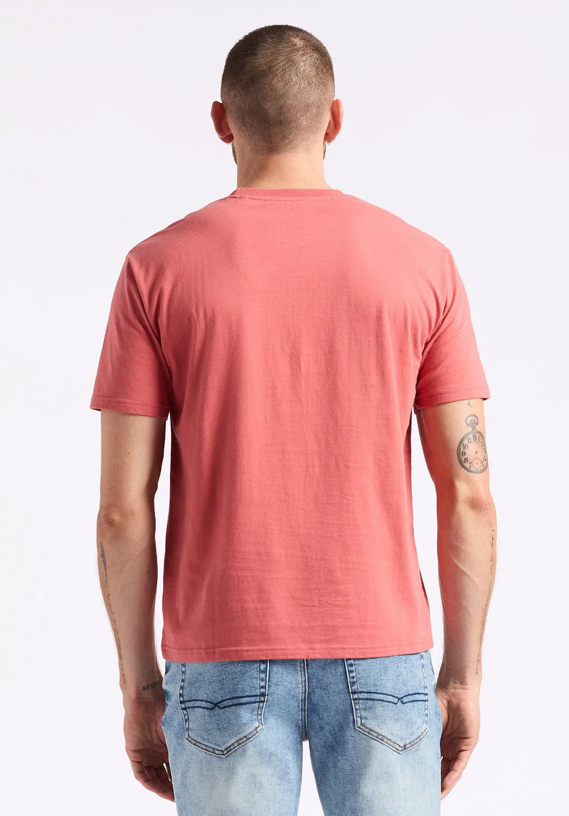 Trokes Men's Graphic T-Shirt with Motors Print, Mineral Red - BM24638 sold by Buffalo David Bitton product image thumbnail 3